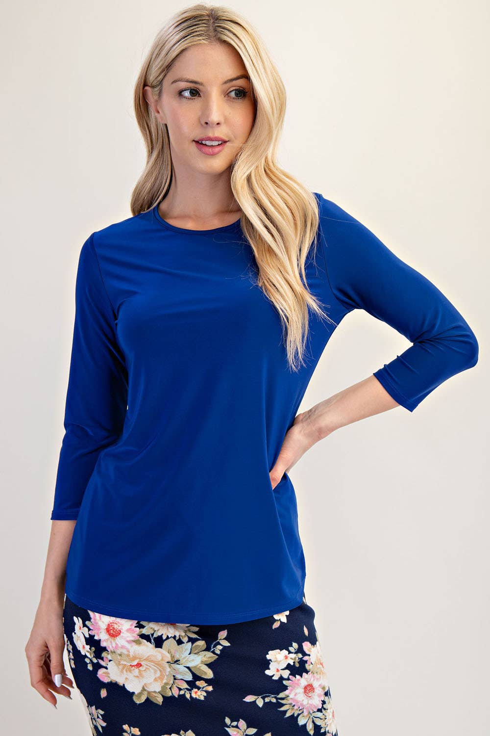 Layering Top 3/4 Sleeve