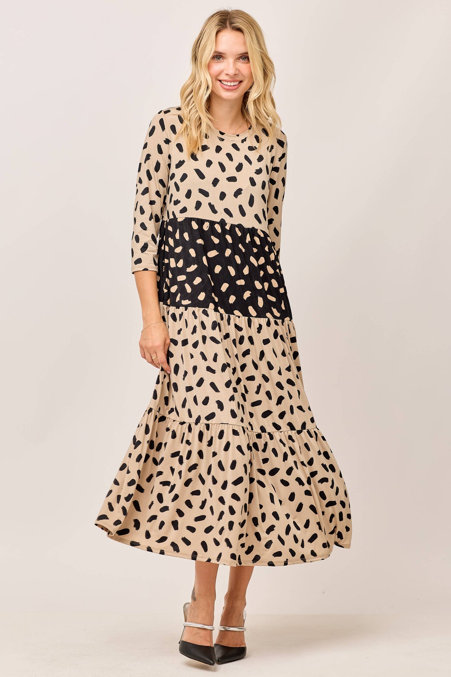 Tiered Midi Dress