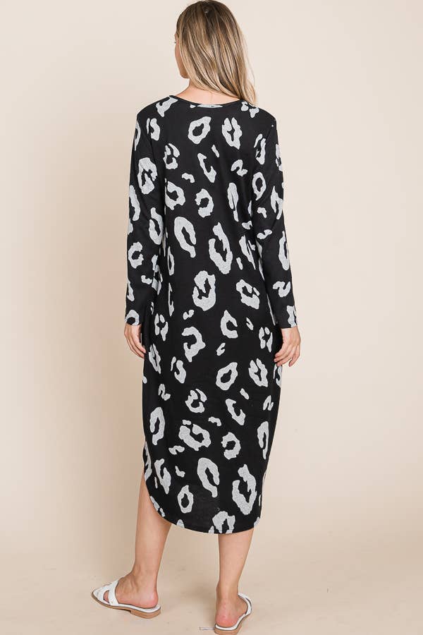 Knit Sweater Midi Dress