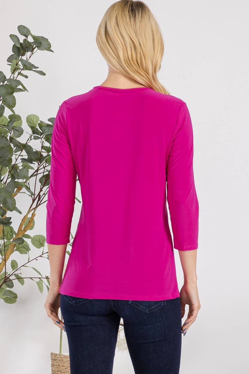 Layering Top 3/4 Sleeve