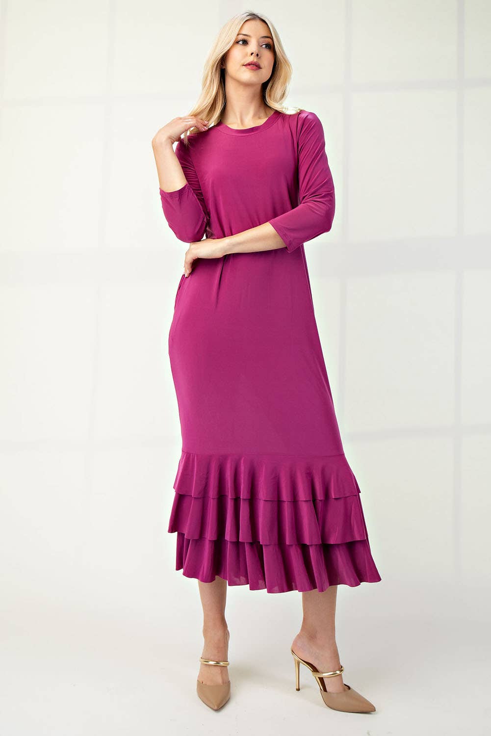 Ruffled Layering Dress