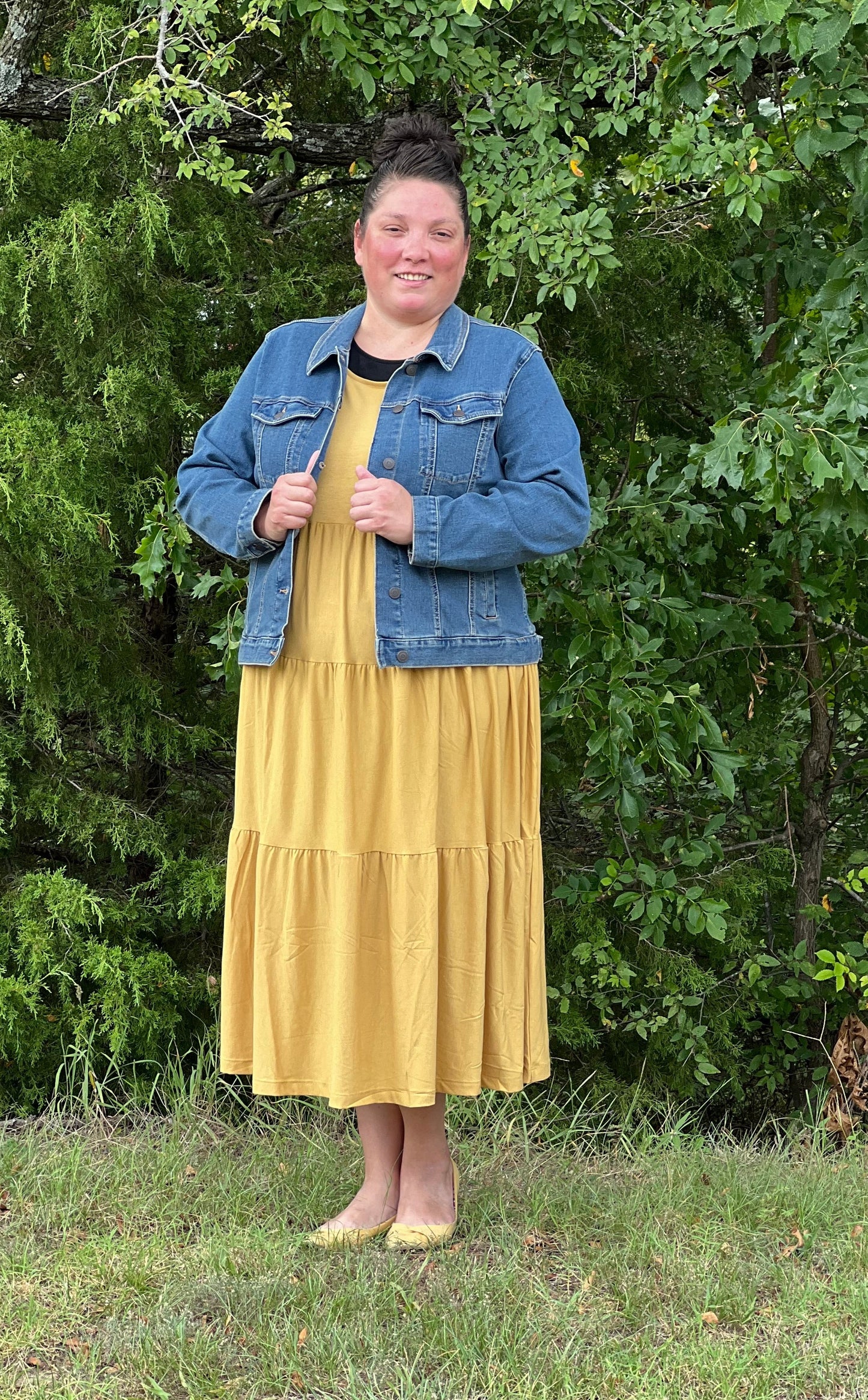 Sleeveless Tiered Midi Dress-Plus Size
