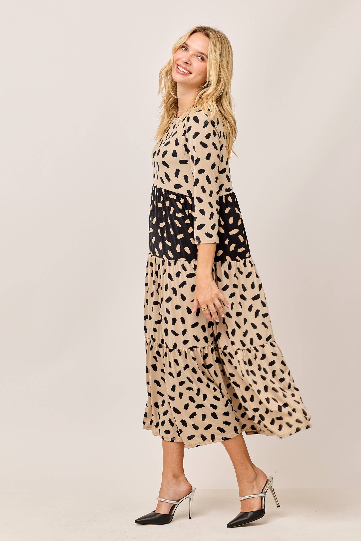 Tiered Midi Dress
