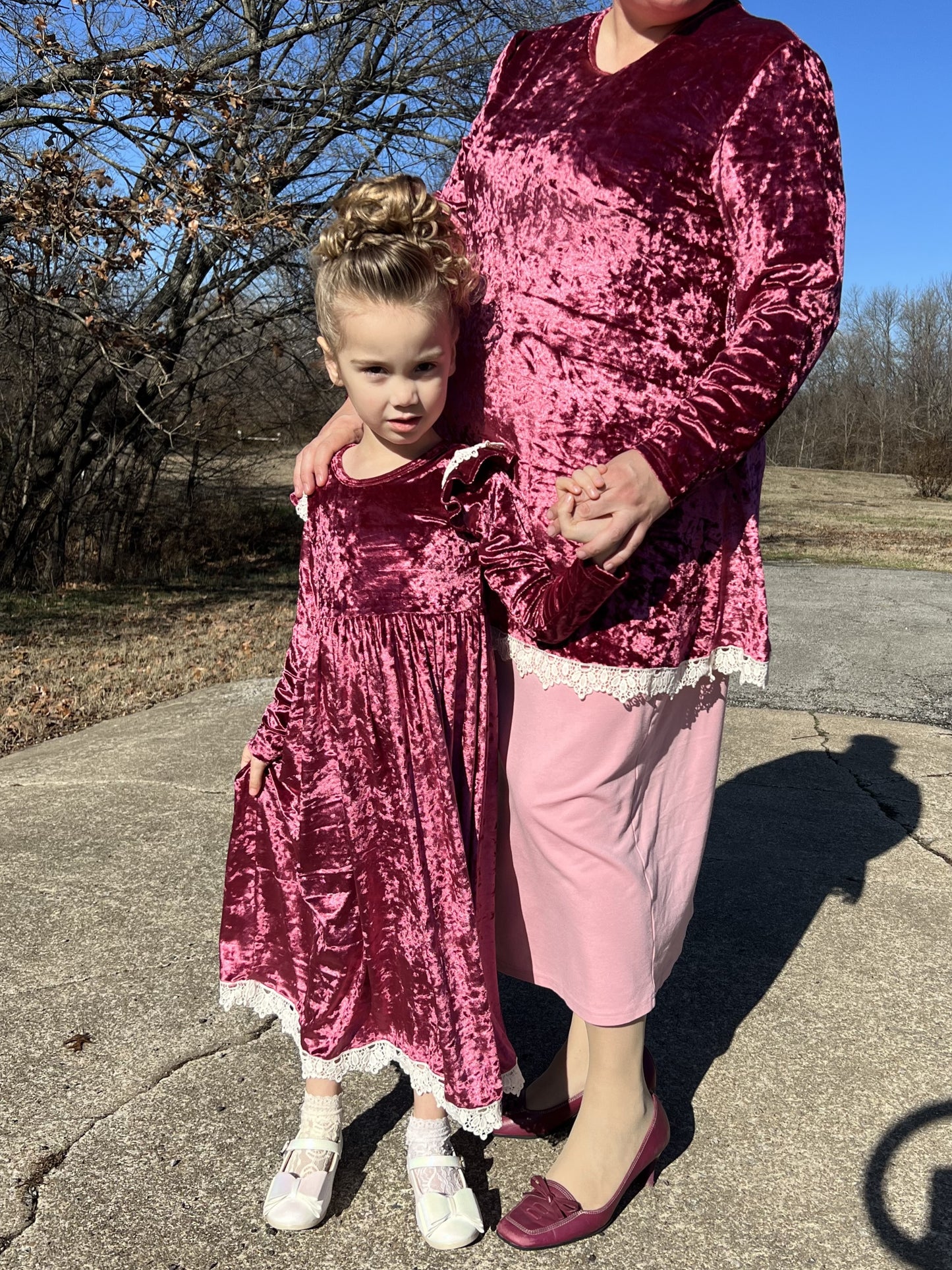 Velvet Swing Tunic (Rose)