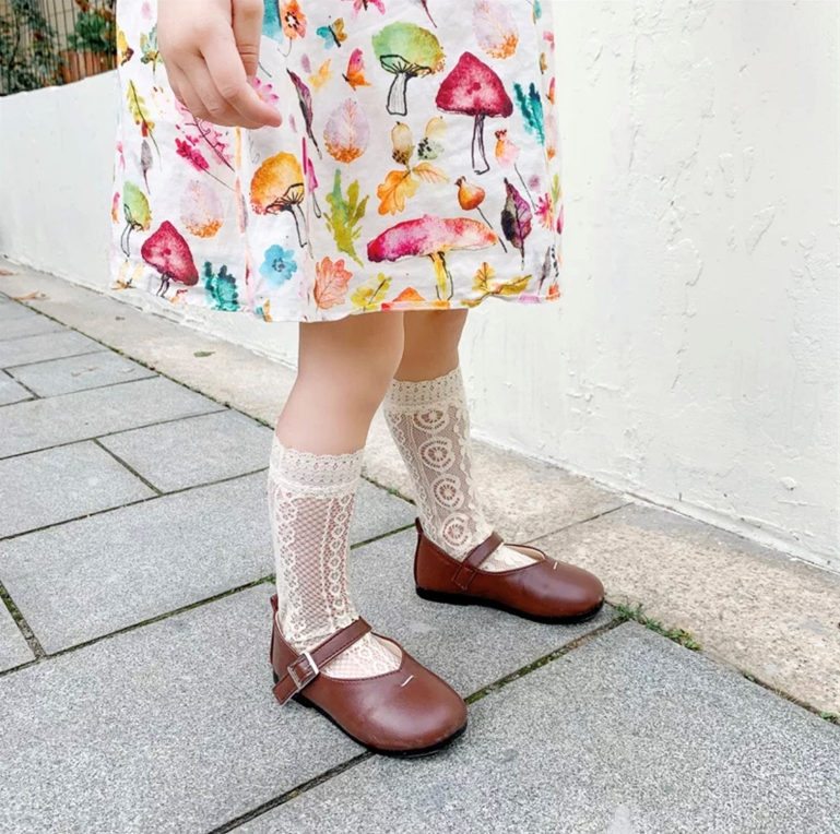 Girls Lace Socks - Tall