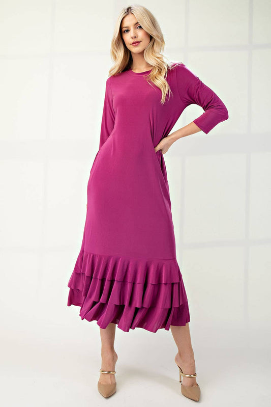 Ruffled Layering Dress