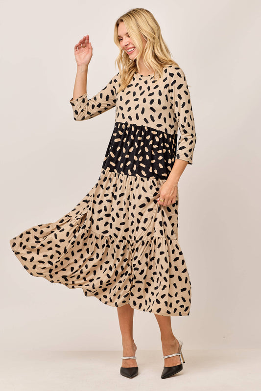 Tiered Midi Dress
