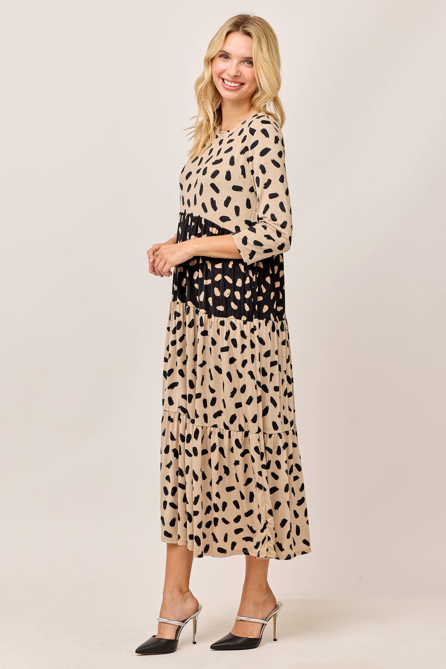 Tiered Midi Dress
