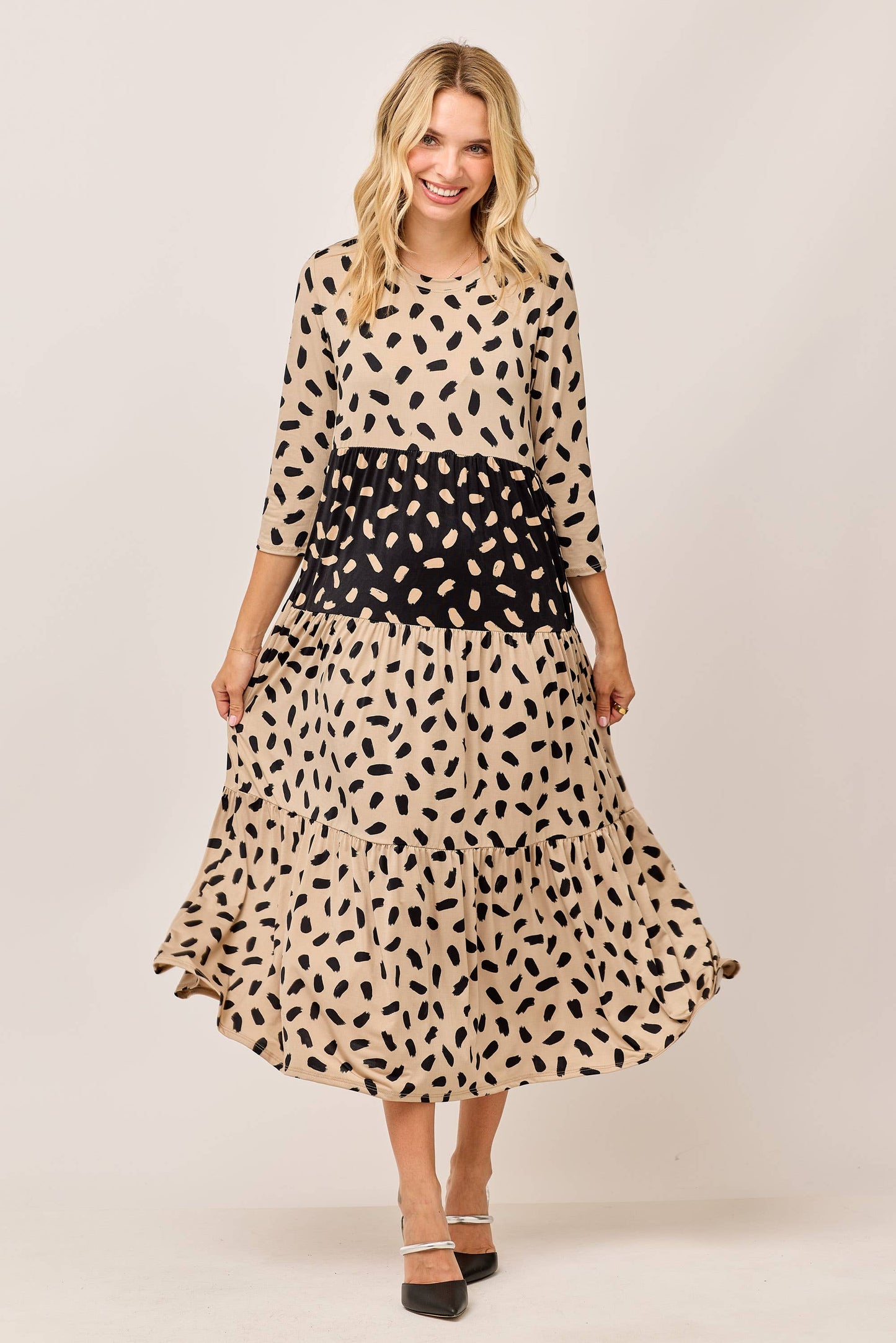 Tiered Midi Dress