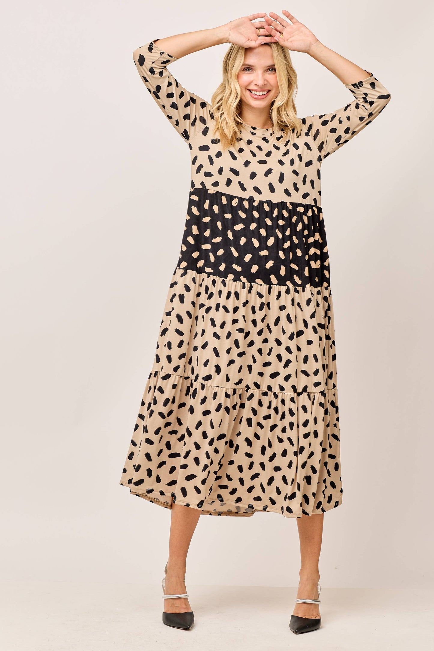 Tiered Midi Dress
