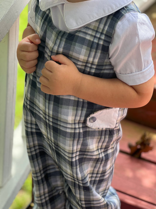 Flawed* Boys Longall- Blue Plaid