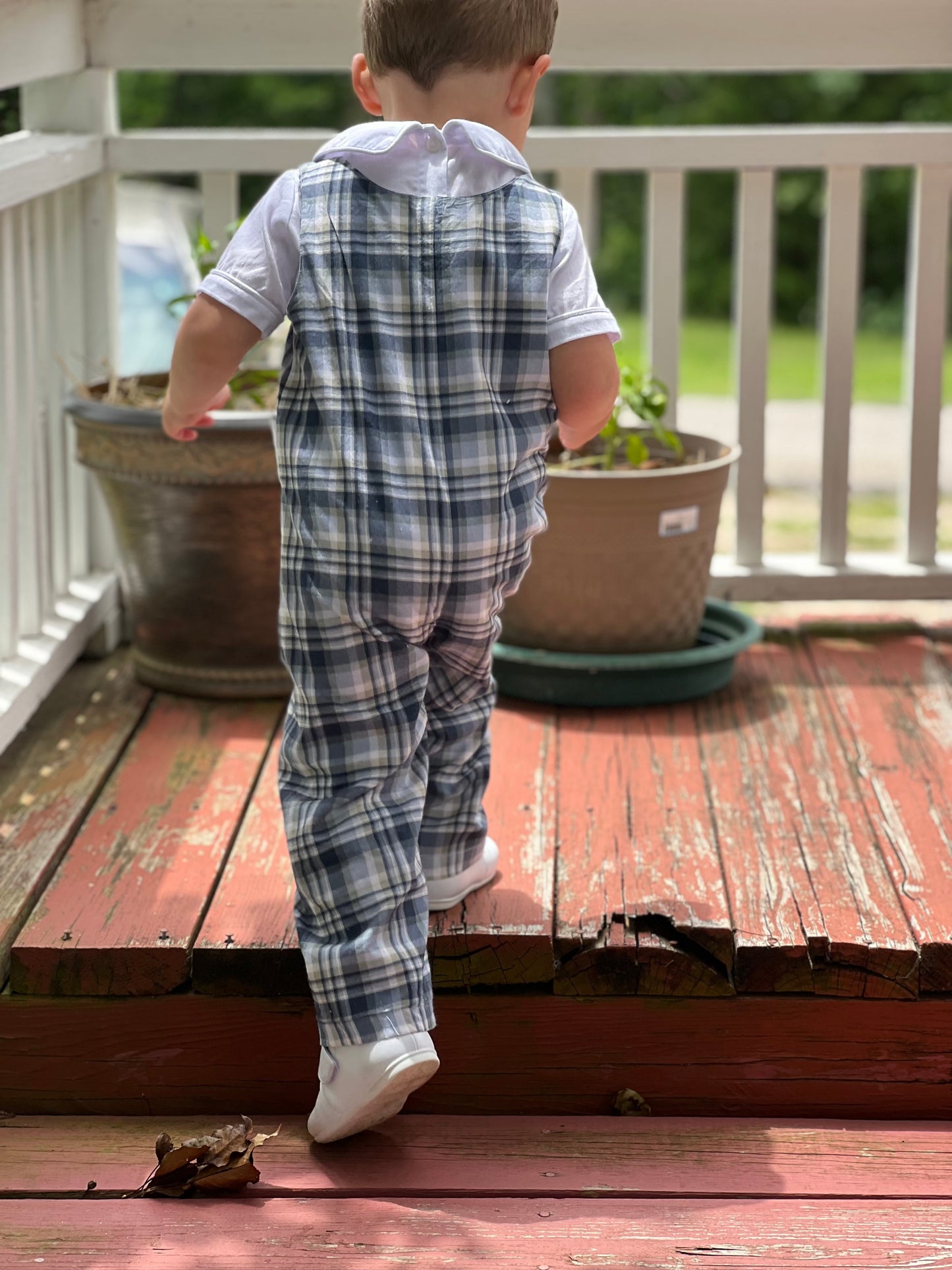Flawed* Boys Longall- Blue Plaid