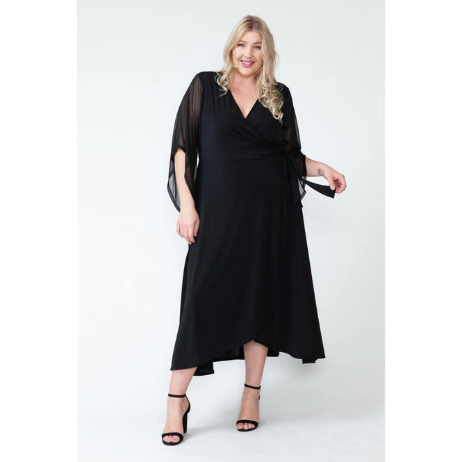 plus size mesh maxi dress Plus Size Floral Mesh Overlay Side Slit Maxi Dress