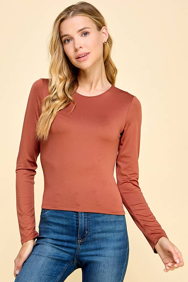 Long Sleeve Fitted Layering Top
