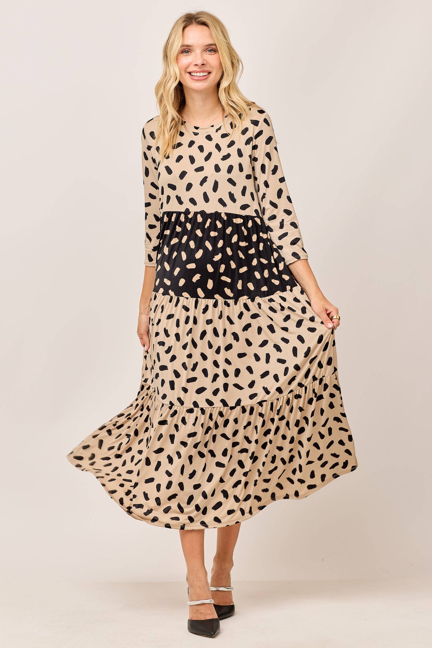 Tiered Midi Dress