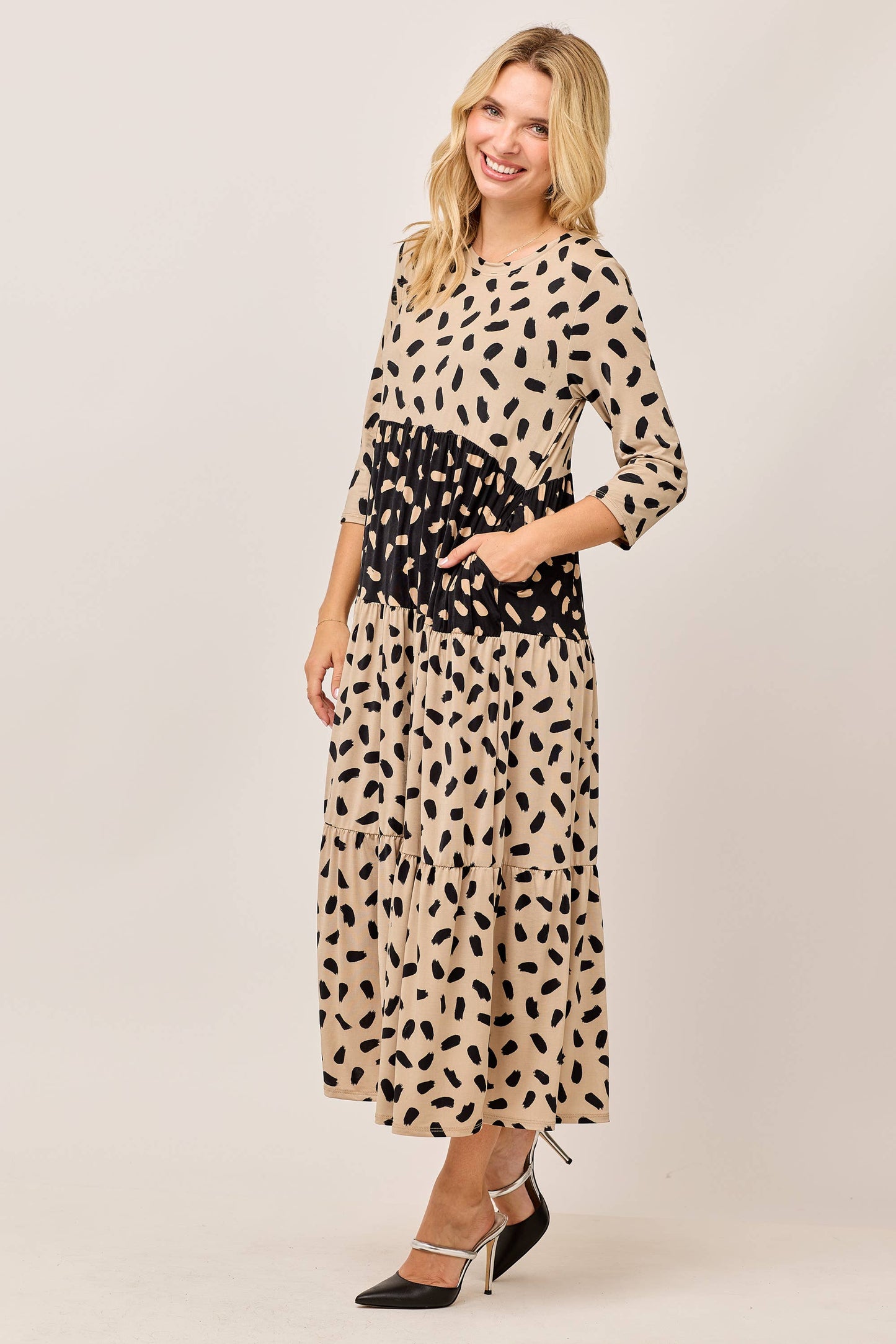 Tiered Midi Dress