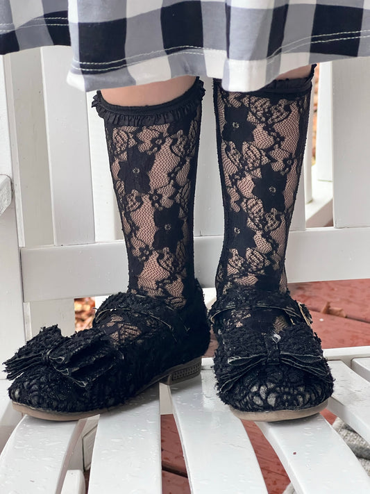 Toddler Floral Lace Socks