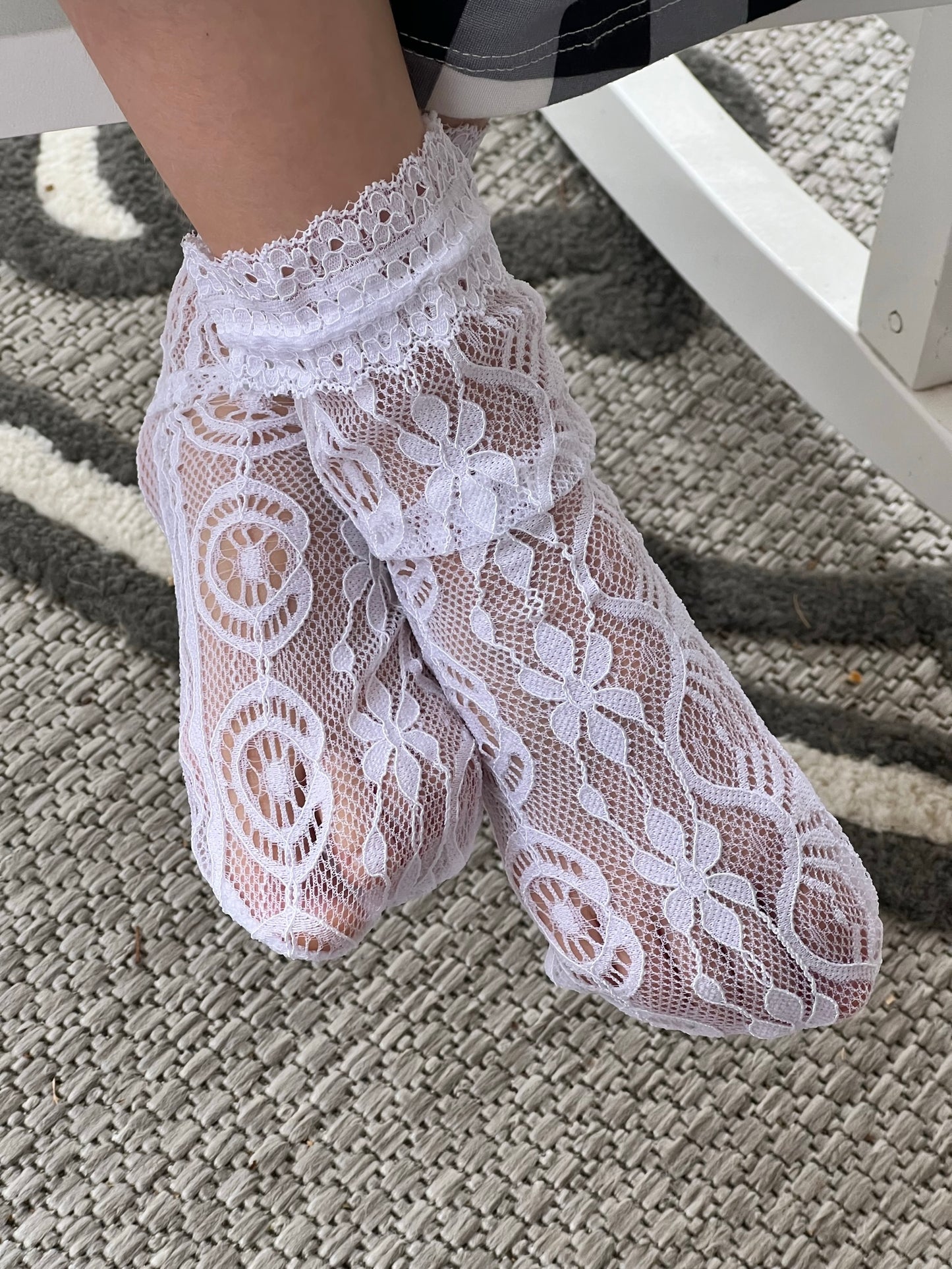 Girls Lace Socks - Short