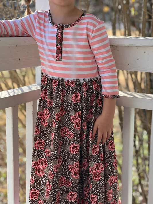 Darling Riley Dress Pink Leopard